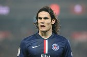 Edinson Cavani in action for French side Paris Saint-Germain