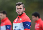 Jack Wilshere takes part in training session for English Premier League side Arsenal