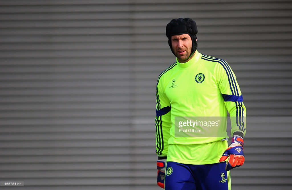 Keeper Petr Cech of Chelsea before his move to Arsenal