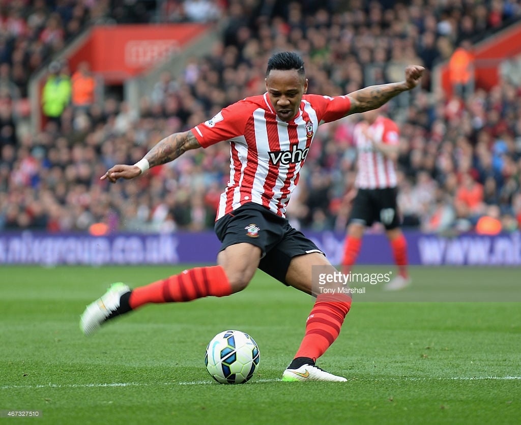 Nathaniel Clyne plays whilst at Southampton before his move to Liverpool