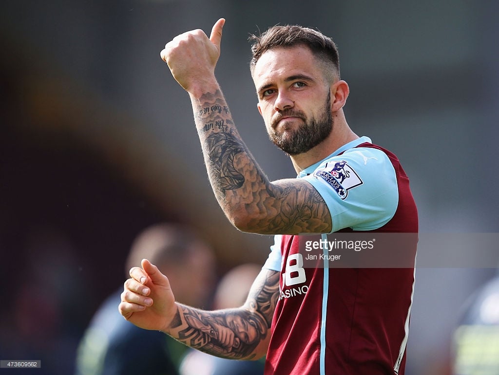 Danny Ings gives the thumbs up for Burnley