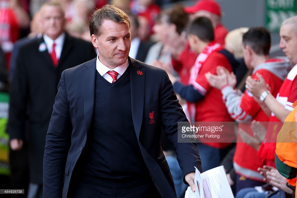 Brendan Rodgers whilst he was Manager at Liverpool