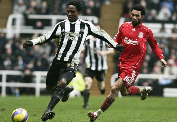 Celestine Babayaro makes a run during his time at Newcastle