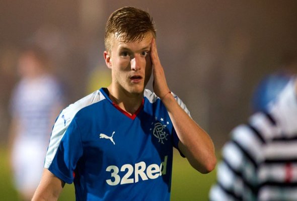 Max Ashmore of Rangers looks on