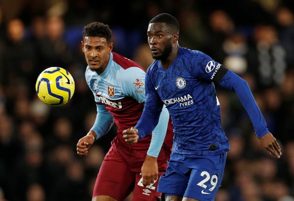 West Ham Sebastien Haller chases the ball