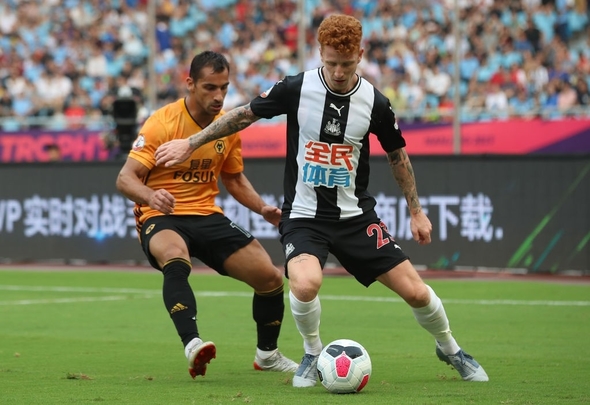 Jack Colback during Newcastle United pre-season 19/20