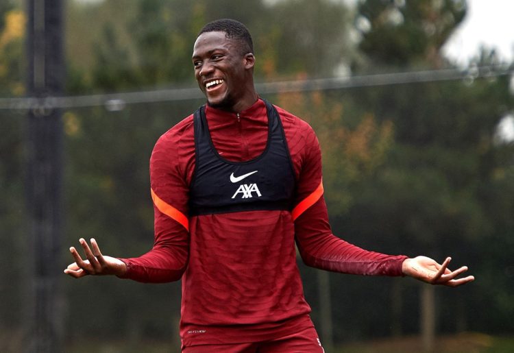 Ibrahima Konate is training for Liverpool