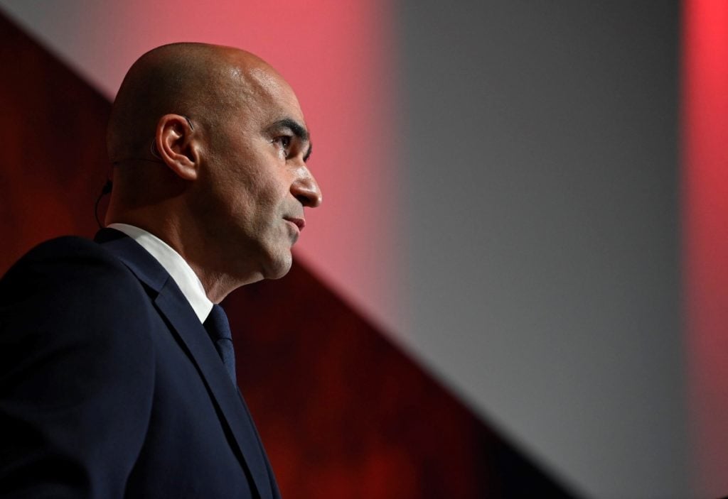 Roberto Martinez looking focused