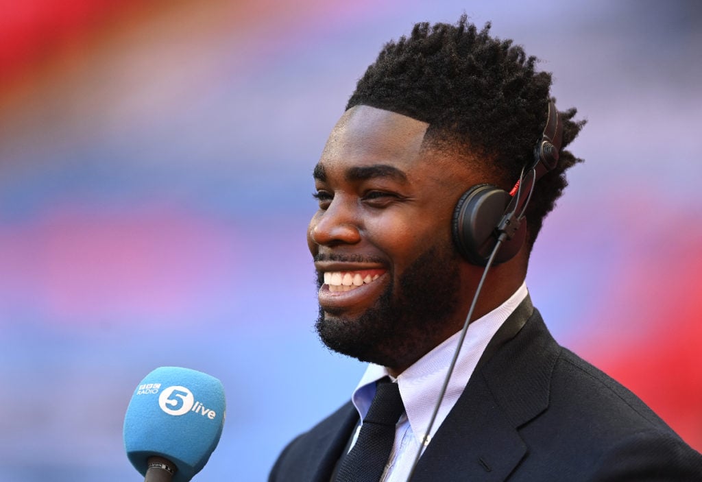 Micah Richards doing puditry work