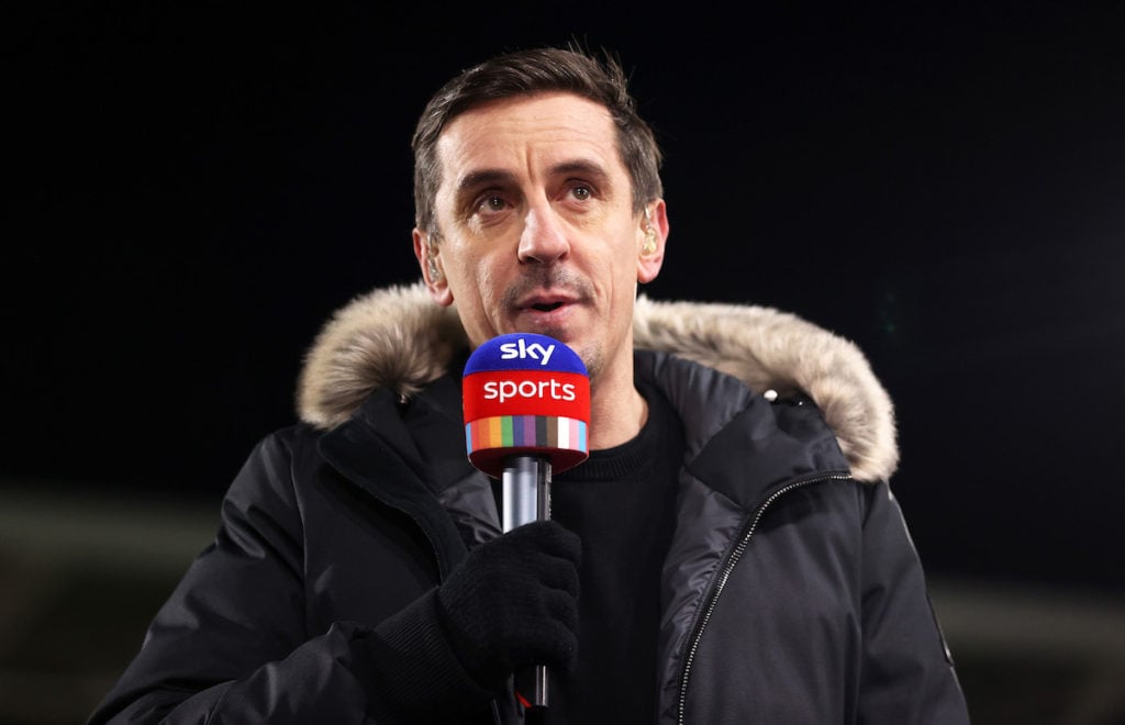 Gary Neville working for Sky