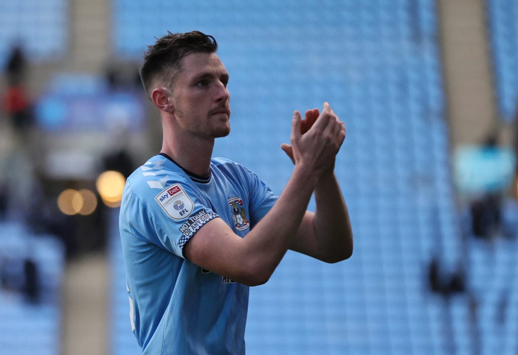 Dominic Hyam representing Coventry City as he applauds the fans
