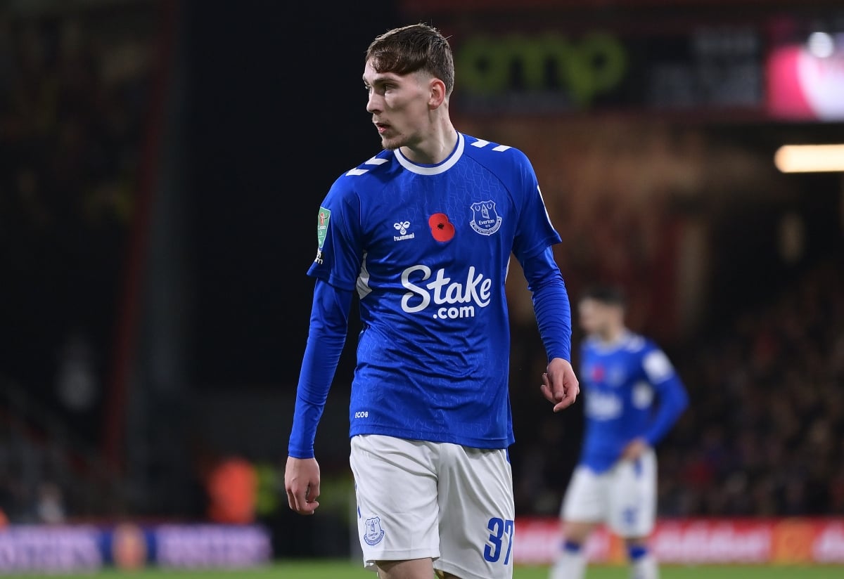 Everton midfielder James Garner 'may have to hold back' after injury