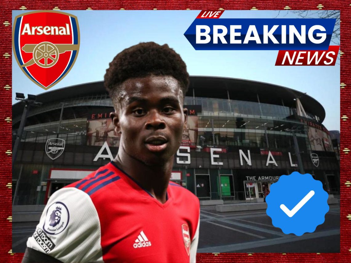 Arsenal close in on Saka deal after new round of talks - sources
