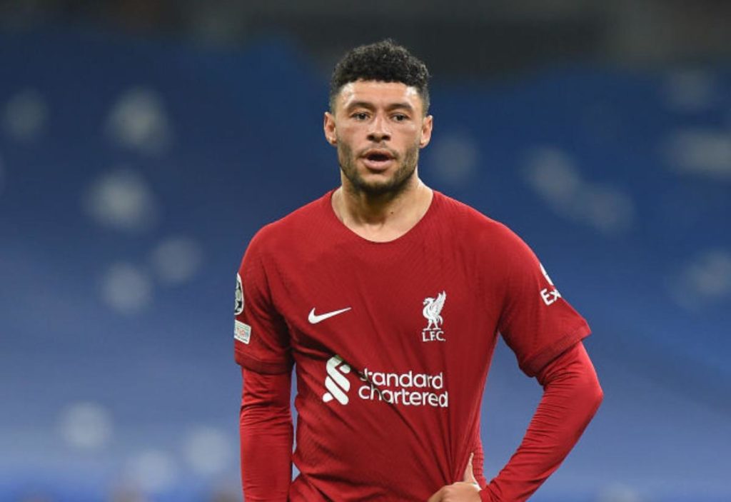 Alex Oxlade-Chamberlain playing for Liverpool.