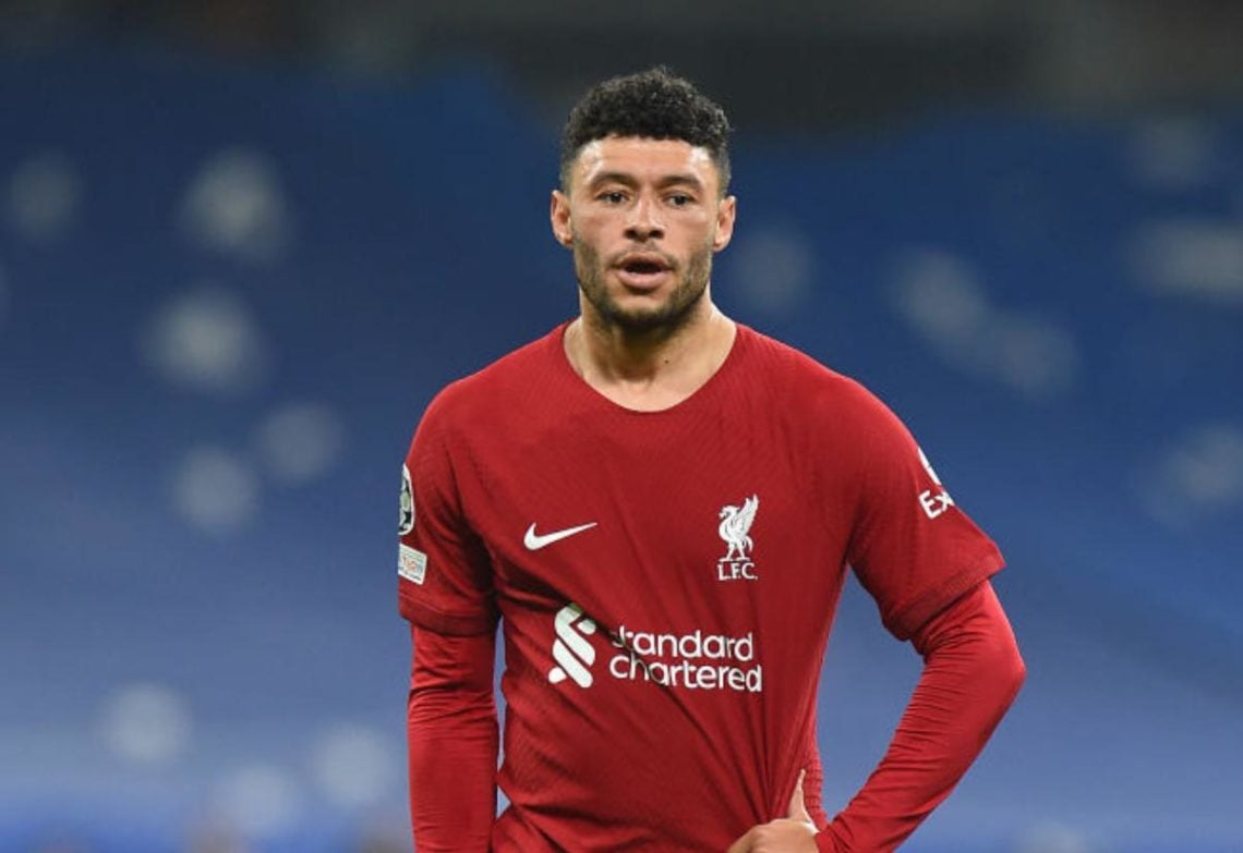 Alex Oxlade-Chamberlain playing for Liverpool.