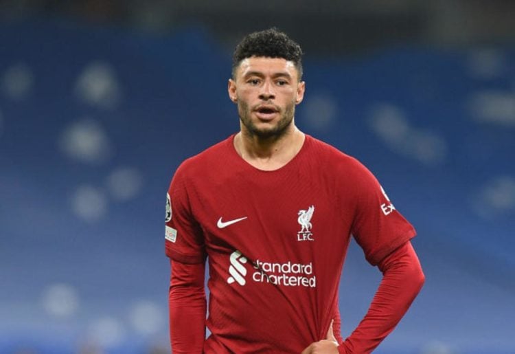 Alex Oxlade-Chamberlain playing for Liverpool.