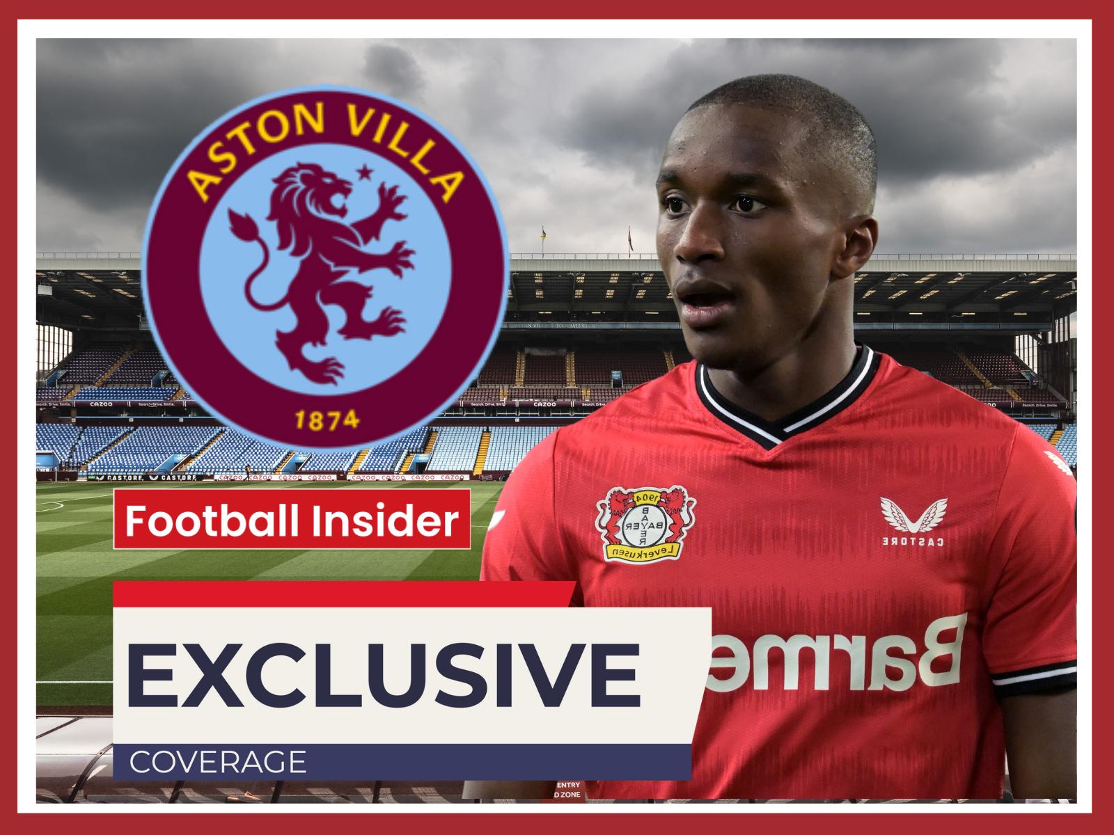 Aston Villa working on two new forward signings after Moussa Diaby bid