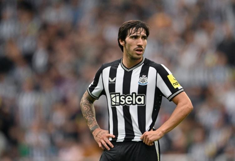 Newcastle midfielder Sandro Tonali.