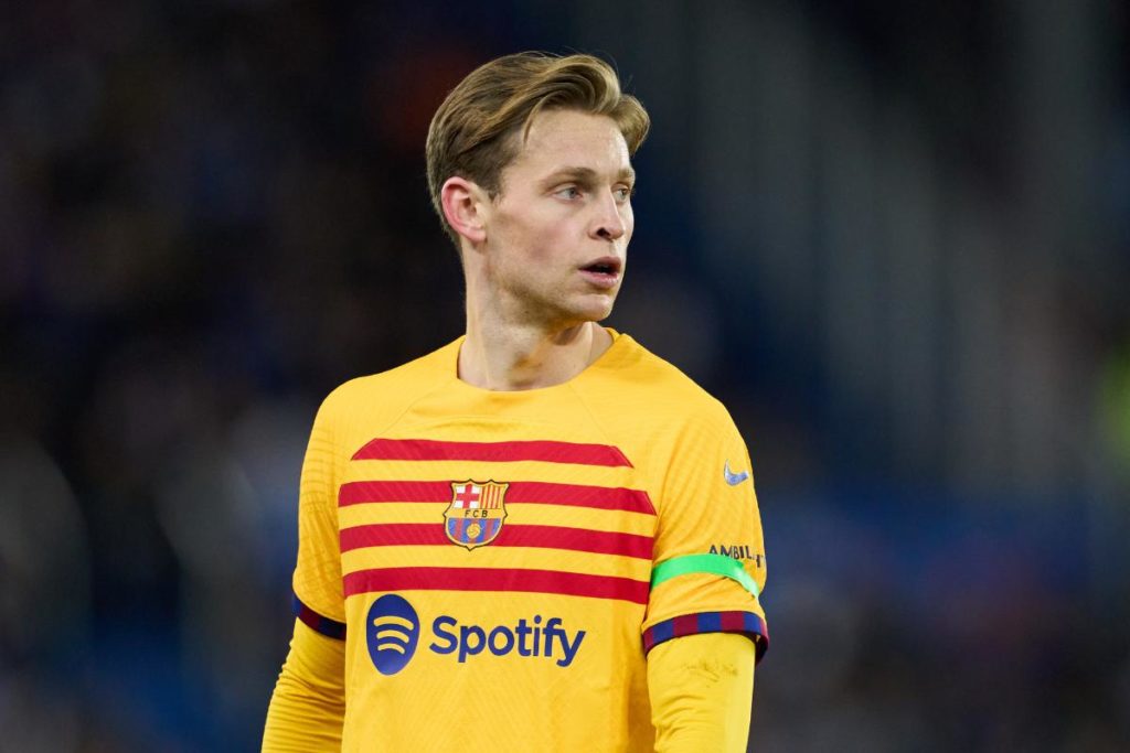 Frenkie de Jong playing for Barcelona