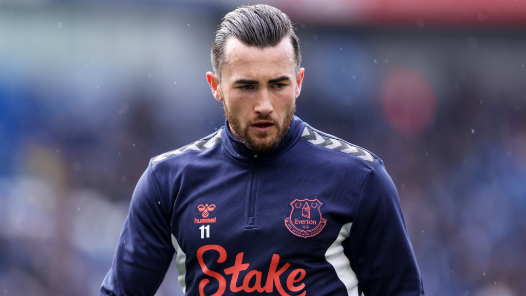 Jack Harrison training for Everton