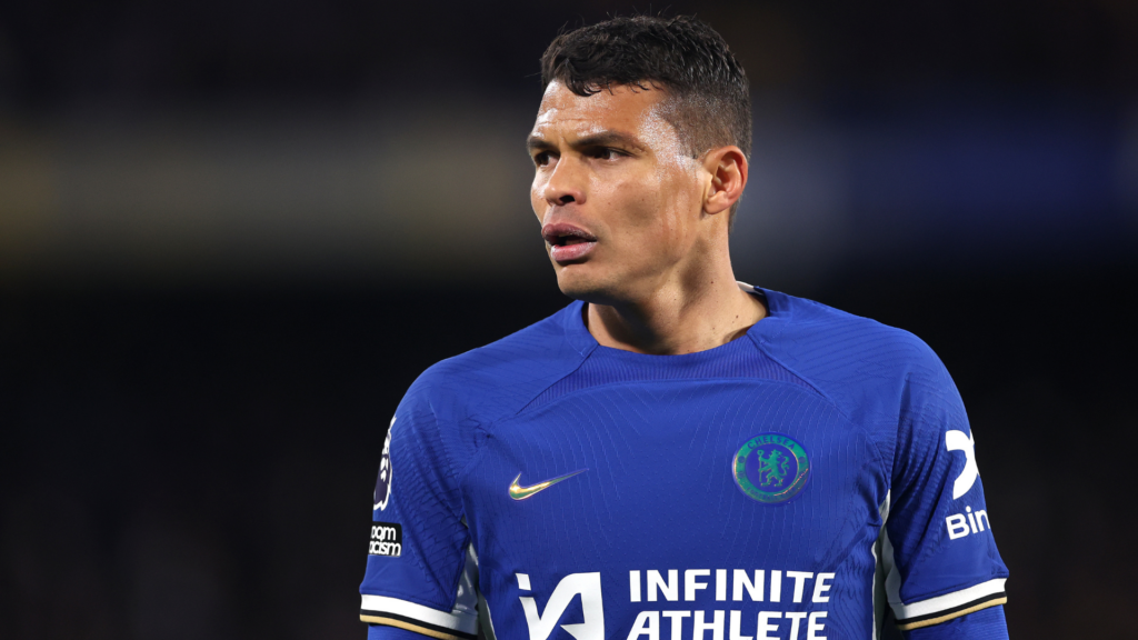 Thiago Silva playing for Chelsea