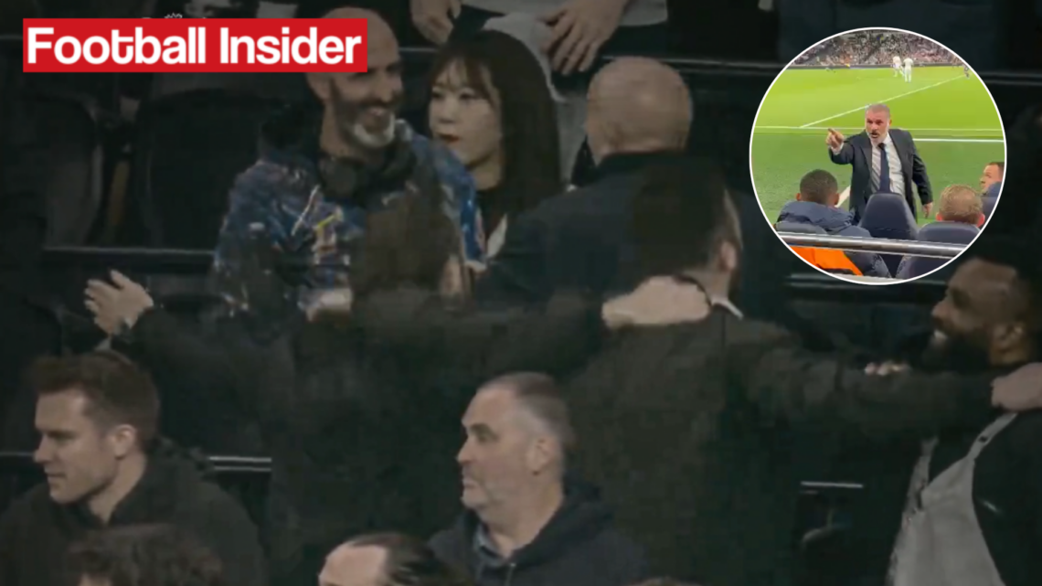 Tottenham fans do the Poznan v Man City
