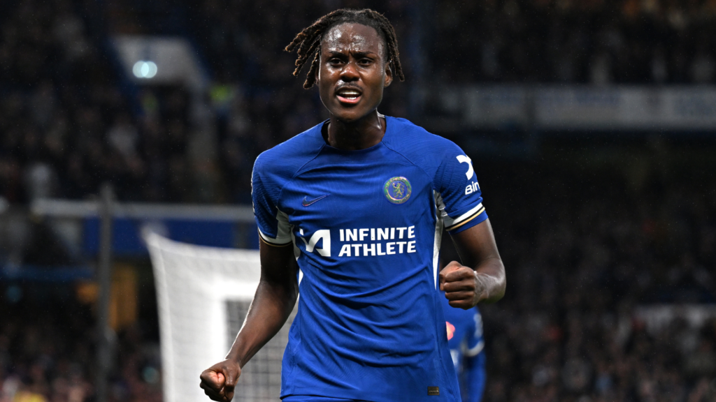 Chelsea defender Trevoh Chalobah shouting