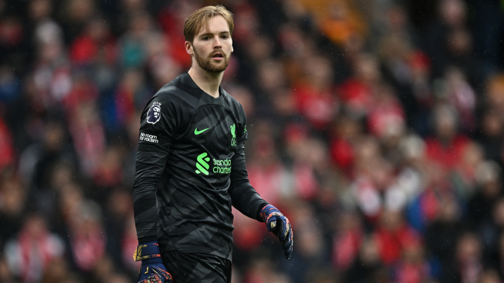 Caoimhi Kelleher in goal for Liverpool