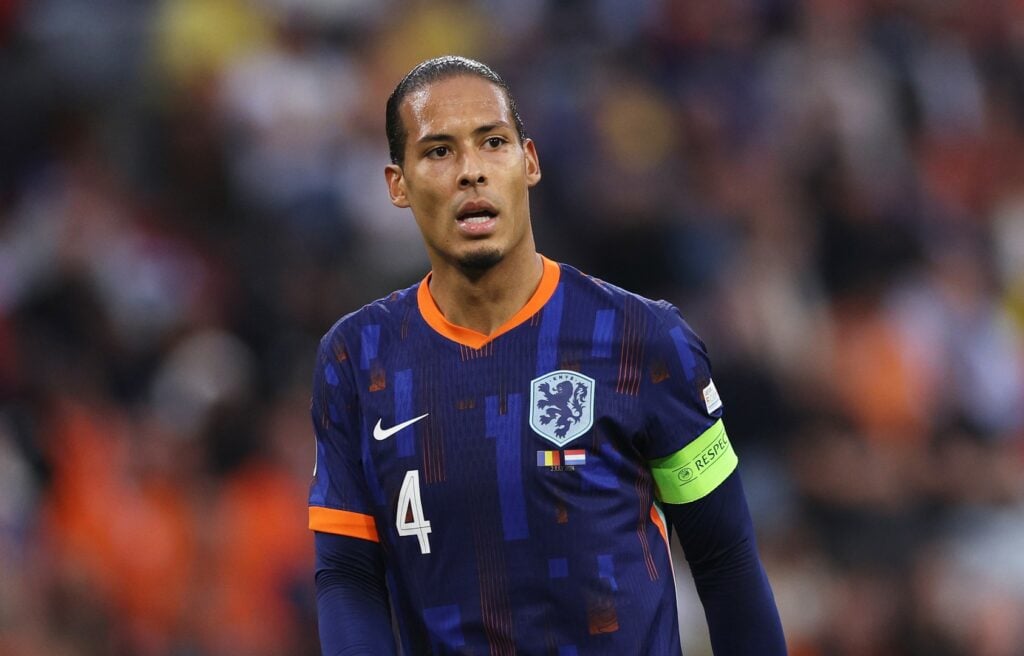 Virgil Van Dijk playing fo Netherlands