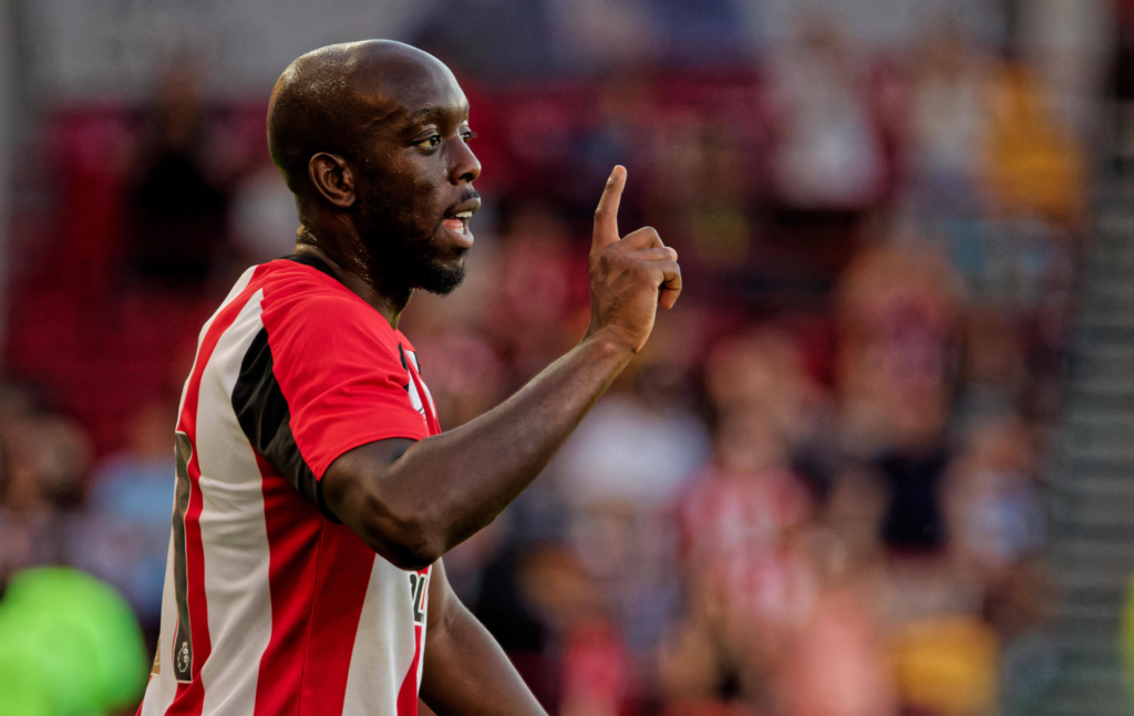 Brentford, Yoane Wissa wagging his finger