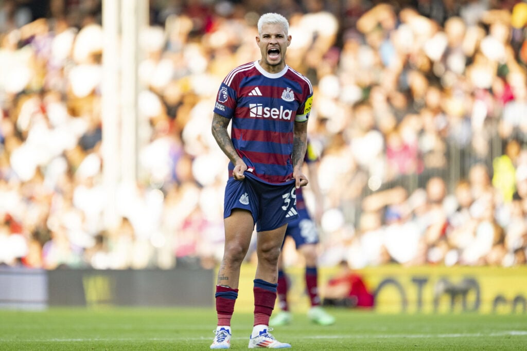 Bruno Guimaraes playing for Newcastle