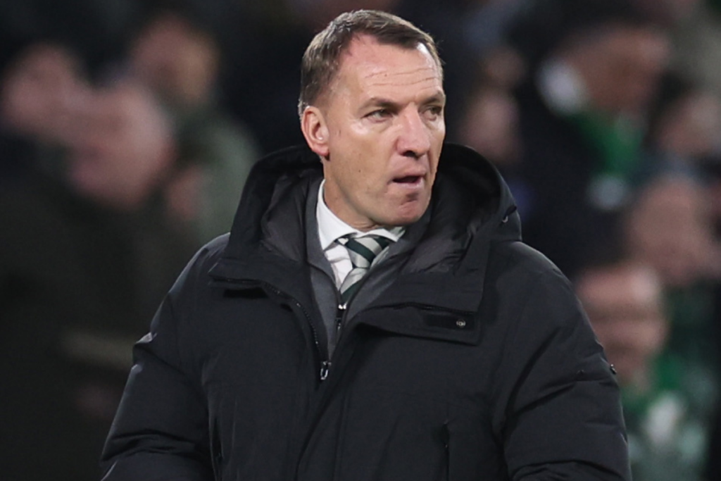 Celtic manager Brendan Rodgers looks dejected