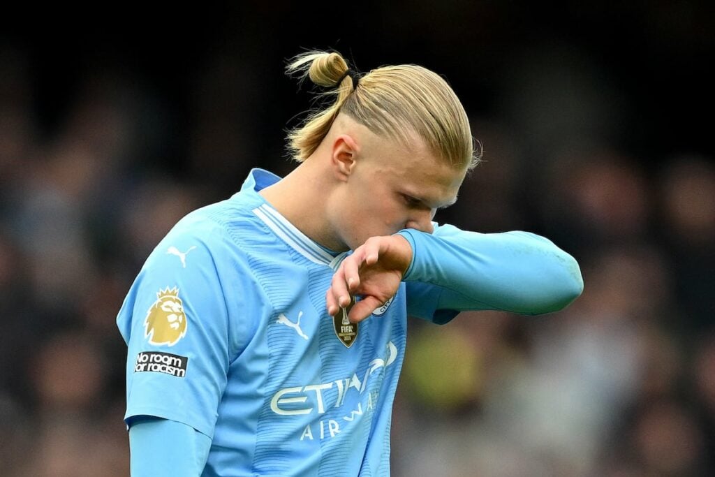 Man City striker Erling Haaland