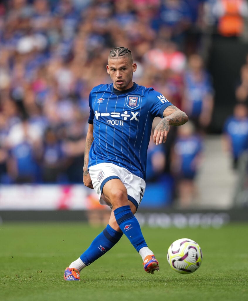 Kalvin Phillips playing for Ipswich