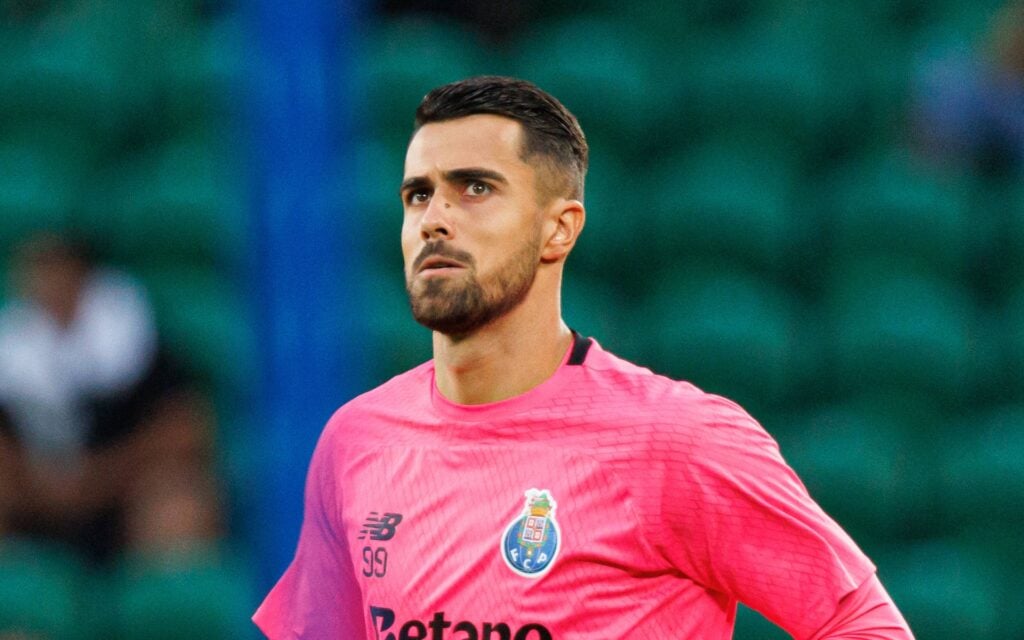 Porto goalkeeper Diogo Costa in action