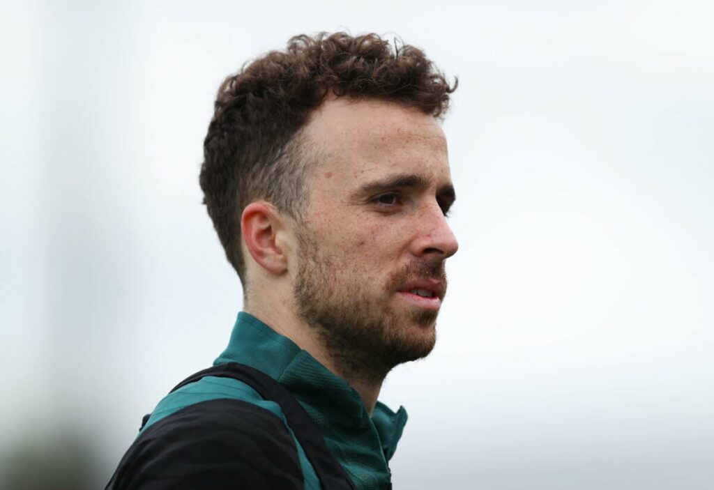 Diogo Jota training for Liverpool