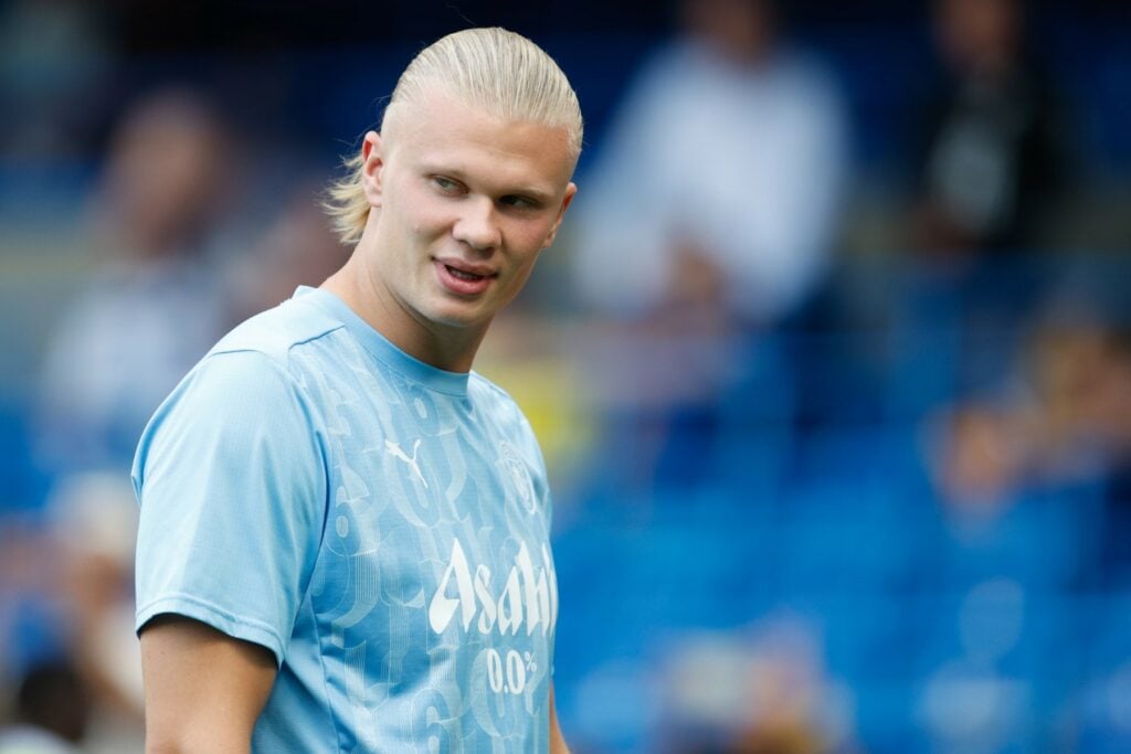 Man City striker Erling Haaland