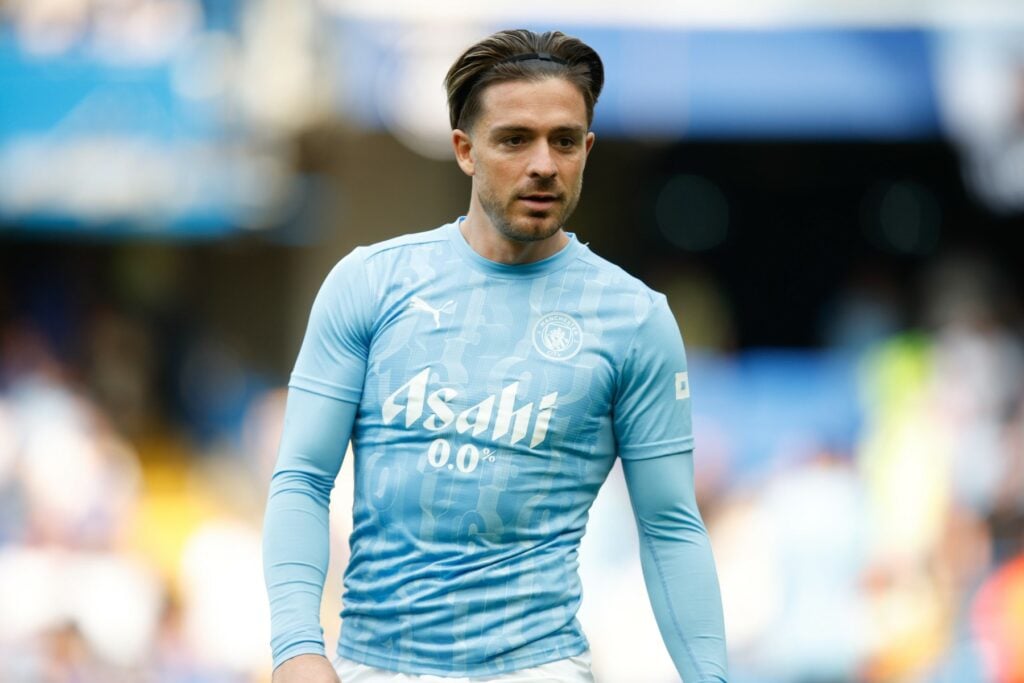 Jack Grealish playing for Man City