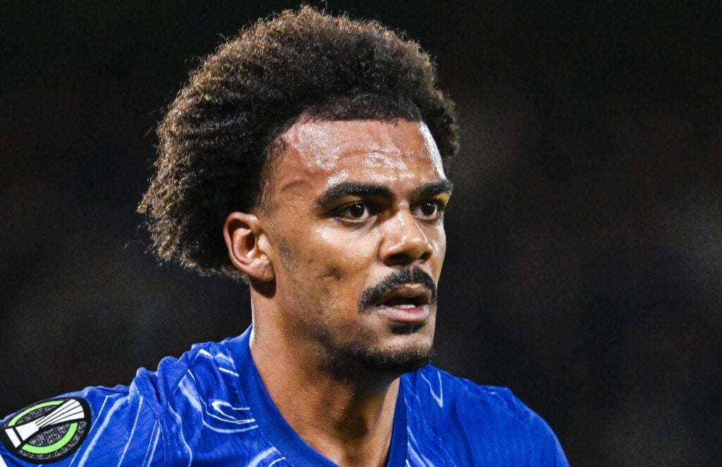Renato Veiga in action for Chelsea.