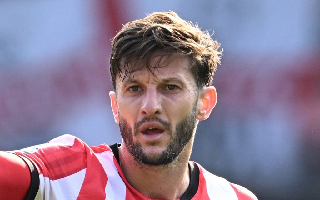 Adam Lallana looking focused for Southampton
