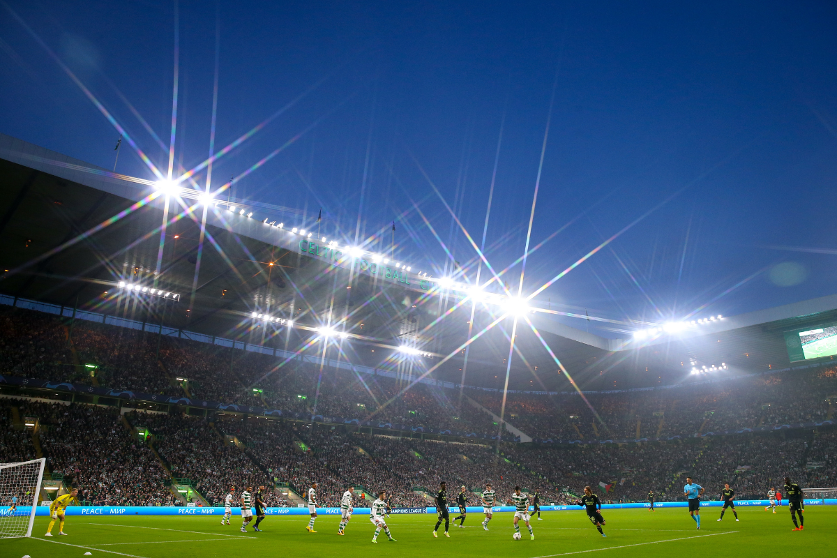 Celtic Park under the lights