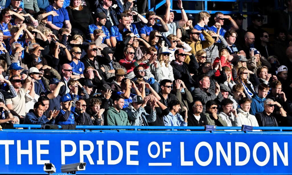 Chelsea fans at Stamford Bridge