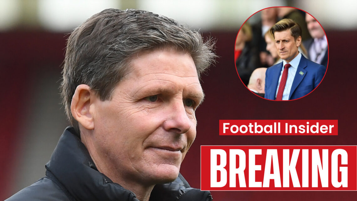 Oliver Glasner Crystal Palace Steve Parish