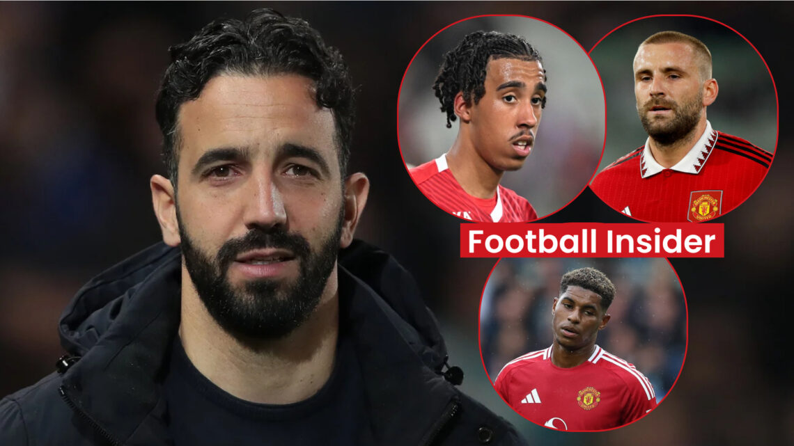 Ruben Amorim Man United Leny Yoro Luke Shaw Marcus Rashford