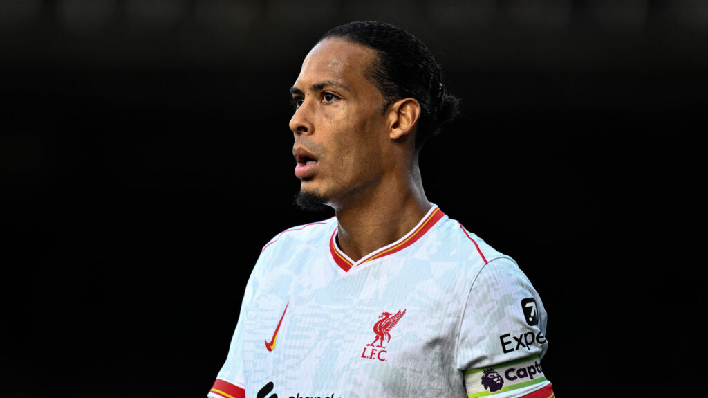 Virgil Van Dijk playing for Liverpool