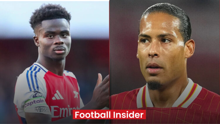 Bukayo Saka Arsenal Virgil van Dijk Liverpool