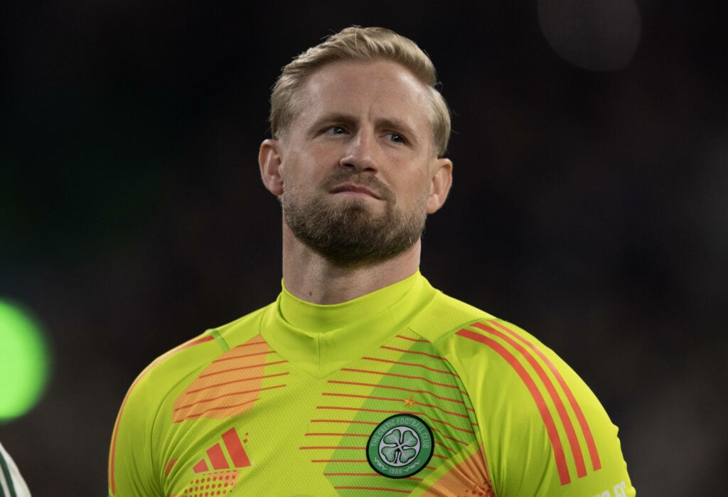 Kasper Schmeichel in goal for Celtic