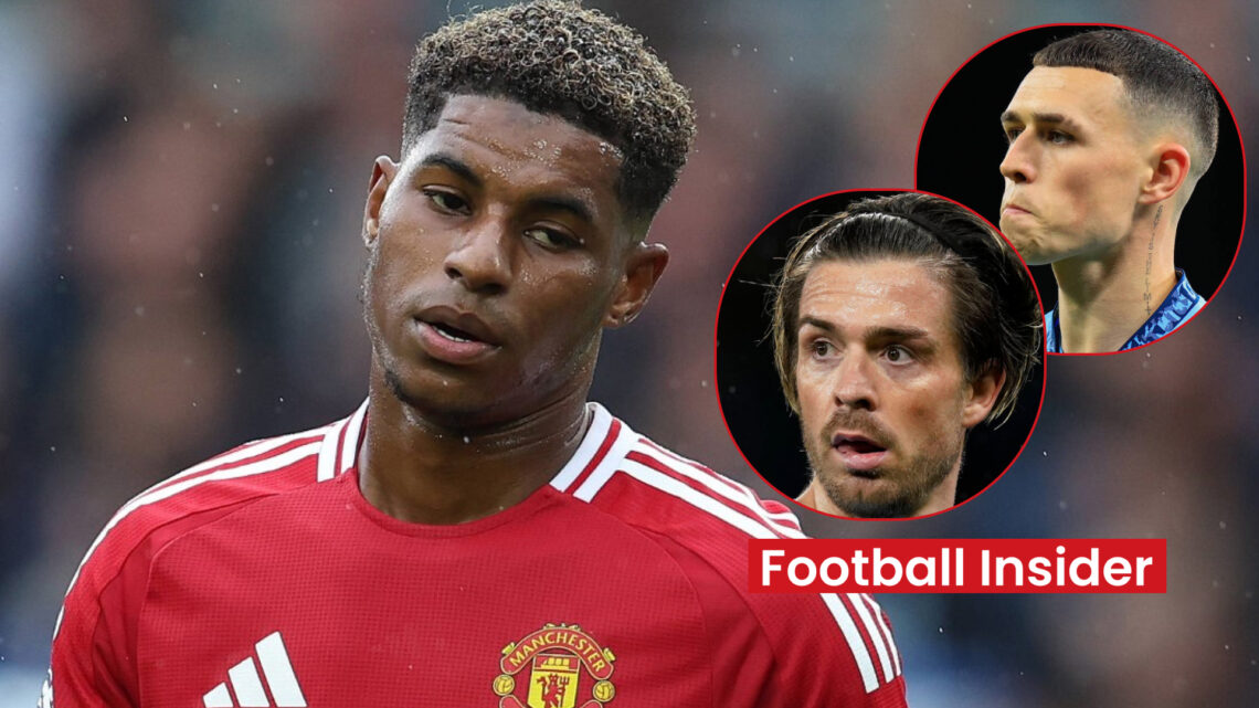 Marcus Rashford Man United Grealish Foden Man City