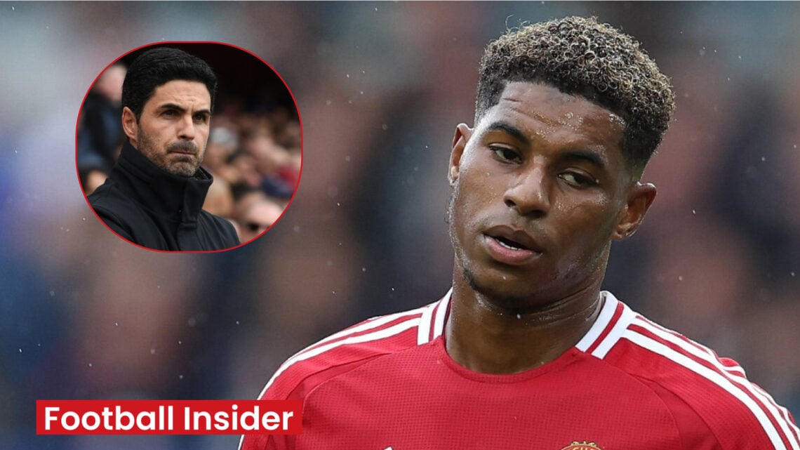 Marcus Rashford Mikel Arteta Man United Arsenal