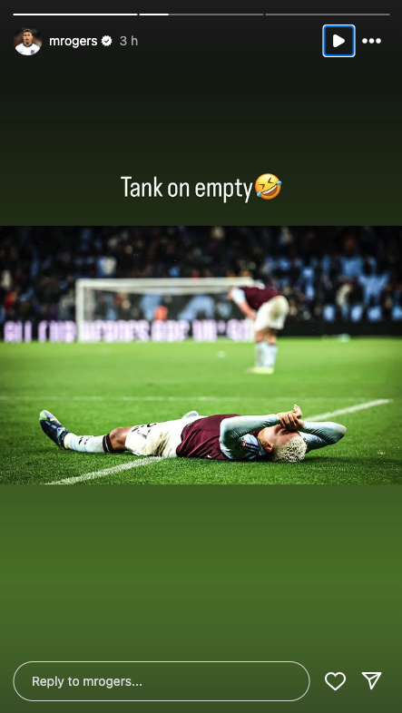 Morgan Rogers Aston Villa Instagram